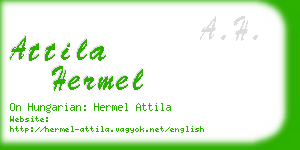 attila hermel business card